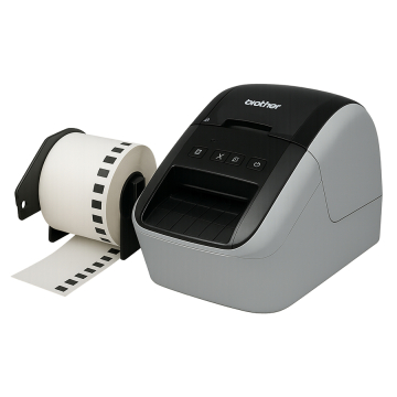 Brother QL-800 + 10 Rollen Etiketten